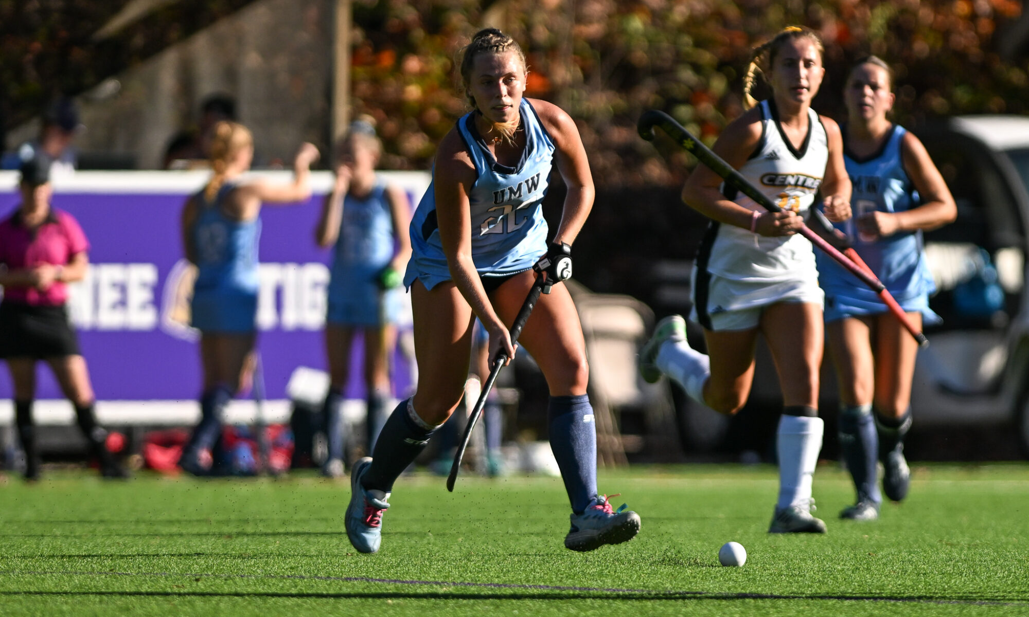 A picture of me playing field hockey